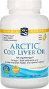 Фото Nordic Naturals Arctic Cod Liver Oil зі смаком лимона 180 капсул