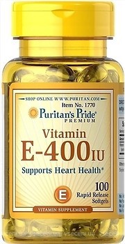 Фото Puritan's Pride Vitamin E 400 IU 100 капсул