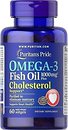 Фото Puritan's Pride Omega-3 Fish Oil 1000 мг Plus Cholesterol Support 60 капсул