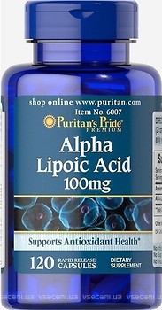 Фото Puritan's Pride Alpha Lipoic Acid 100 мг 120 капсул