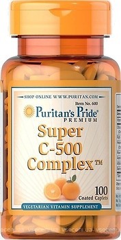 Фото Puritan's Pride Super C-500 Complex 100 таблеток