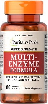 Фото Puritan's Pride Super Strength Multi Enzyme 60 таблеток