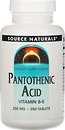 Фото Source Naturals Pantothenic Acid 250 мг 250 таблеток (SN0512)
