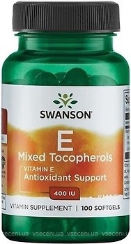 Фото Swanson Vitamin E 400 IU 100 капсул