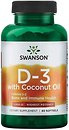 Фото Swanson Vitamin D3 5000 IU with Coconut Oil 60 капсул