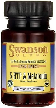 Фото Swanson 5-HTP & Melatonin 30 капсул