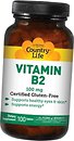 Фото Country Life Vitamin B2 100 мг 100 пігулок