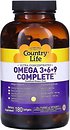 Фото Country Life Omega 3-6-9 зі смаком лимона 180 капсул