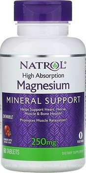 Фото Natrol High Absorption Magnesium со вкусом яблоко-клюква 60 таблеток
