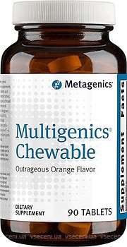 Фото Metagenics Multigenics Chewable зі смаком апельсина 90 таблеток