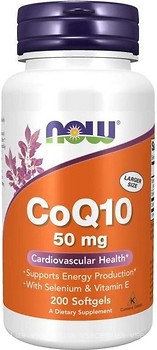 Фото Now Foods CoQ10 50 мг 200 капсул
