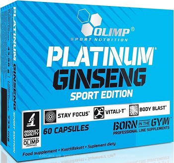 Фото Olimp Nutrition Platinum Ginseng Sport Edition 60 капсул