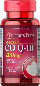 Фото Puritan's Pride Co Q-10 200 мг 60 капсул
