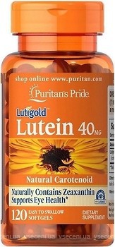 Фото Puritan's Pride Lutein 40 мг with Zeaxanthin 120 капсул