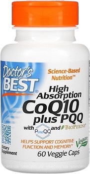 Фото Doctor's Best High Absorption CoQ10 plus PQQ 60 капсул