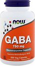 Фото Now Foods GABA 750 мг 200 капсул (NOW00129)