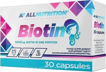 Фото All Nutrition Biotin 30 капсул