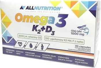Фото All Nutrition Omega-3 K2 D3 30 таблеток