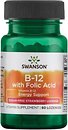Фото Swanson Vitamin B-12 with Folic Acid зі смаком полуниці 60 таблеток (SWA02790)
