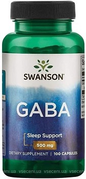 Фото Swanson GABA 500 мг 100 капсул