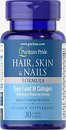 Фото Puritan's Pride Hair Skin & Nails & Collagen 30 пігулок