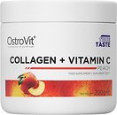 Фото OstroVit Collagen + Vitamin C зі смаком персика 200 г