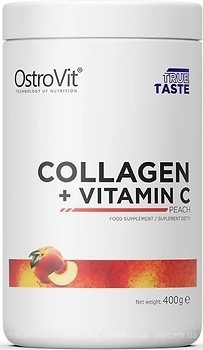 Фото OstroVit Collagen + Vitamin C со вкусом персика 400 г