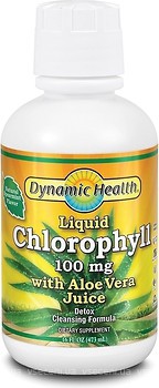 Фото Dynamic Health Liquid Chlorophyll With Aloe Vera со вкусом мяты 473 мл