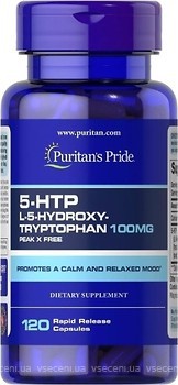 Фото Puritan's Pride 5-HTP 100 мг 120 капсул