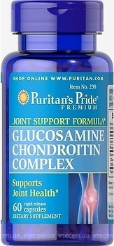 Фото Puritan's Pride Glucosamine Chondroitin Complex 60 капсул