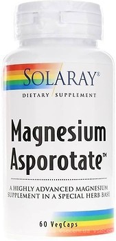 Фото Solaray Magnesium Asporotates 60 капсул