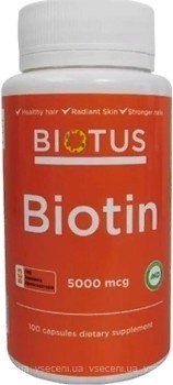 Фото Biotus Biotin 5000 мкг 100 капсул