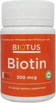 Фото Biotus Biotin 300 мкг 30 таблеток