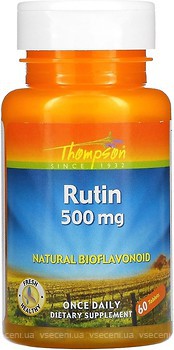 Фото Thompson Rutin 500 мг 60 таблеток