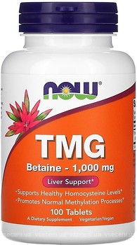 Фото Now Foods TMG 100 таблеток