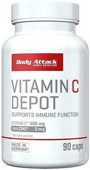 Фото Body Attack Vitamin C Depot 90 капсул