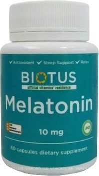 Фото Biotus Melatonin 10 мг 60 капсул