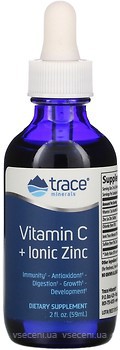 Фото Trace Minerals Vitamin C + Ionic Zinc 59 мл