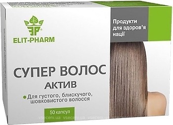 Фото Elit-Pharm Супер волосся актив 50 капсул