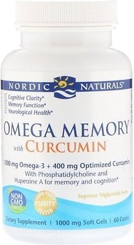 Фото Nordic Naturals Omega Memory with Curcumin 500 мг/200 мг 60 капсул