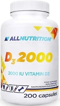 Фото All Nutrition Vitamin D3 2000 IU 200 капсул