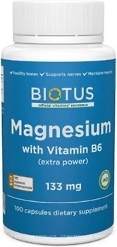 Фото Biotus Magnesium with Vitamin B6 100 капсул