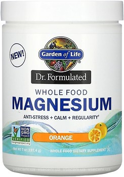 Фото Garden of Life Magnesium Powder зі смаком апельсина 197.4 г