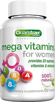 Фото Quamtrax Mega Vitamins for Women 60 таблеток