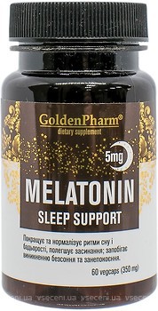 Фото Golden Pharm Melatonin 5 мг 60 капсул