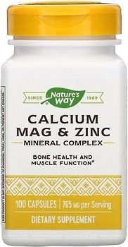 Фото Nature's Way Calcium Mag & Zinc 100 капсул