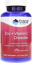 Фото Trace Minerals Zinc + Vitamin C зі смаком малини 60 таблеток