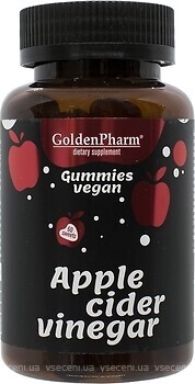 Фото Golden Pharm Apple Cider Vinegar зі смаком яблук 60 таблеток
