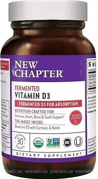 Фото New Chapter Fermented Vitamin D3 2000 UI 30 таблеток