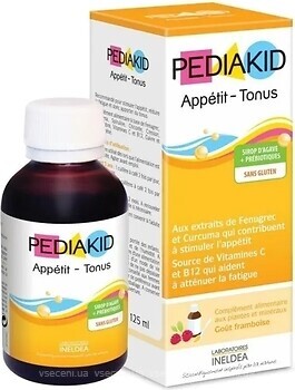 Фото Pediakid Appetite-Tonus со вкусом малины 125 мл